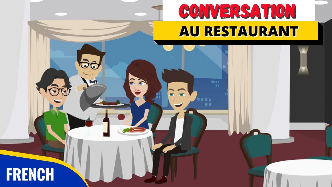 French Conversation at Restaurant | Conversation en Français au Restaurant