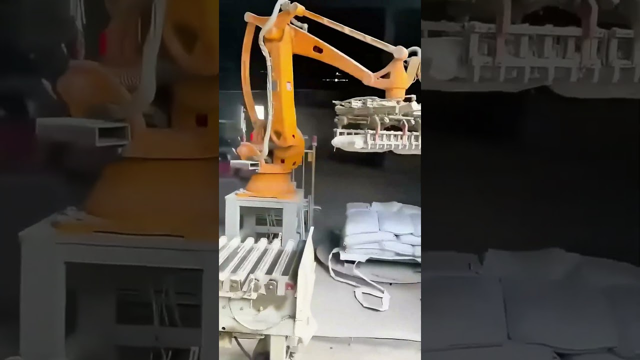 Intelligent Factory Robotic Arm, Precise Bag Material Handling