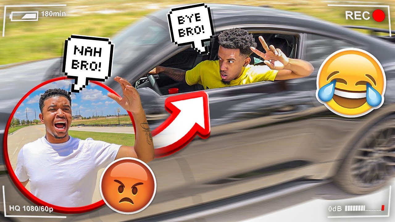 LEAVING MY BROTHER STRANDED ON THE SIDE OF THE ROAD!