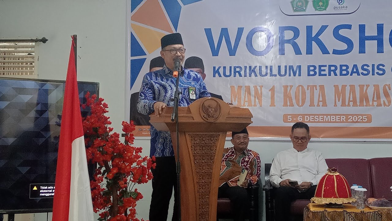 Pembukaan Workshop Kurikulum Berbasis Cinta II MAN 1 Kota Makassar