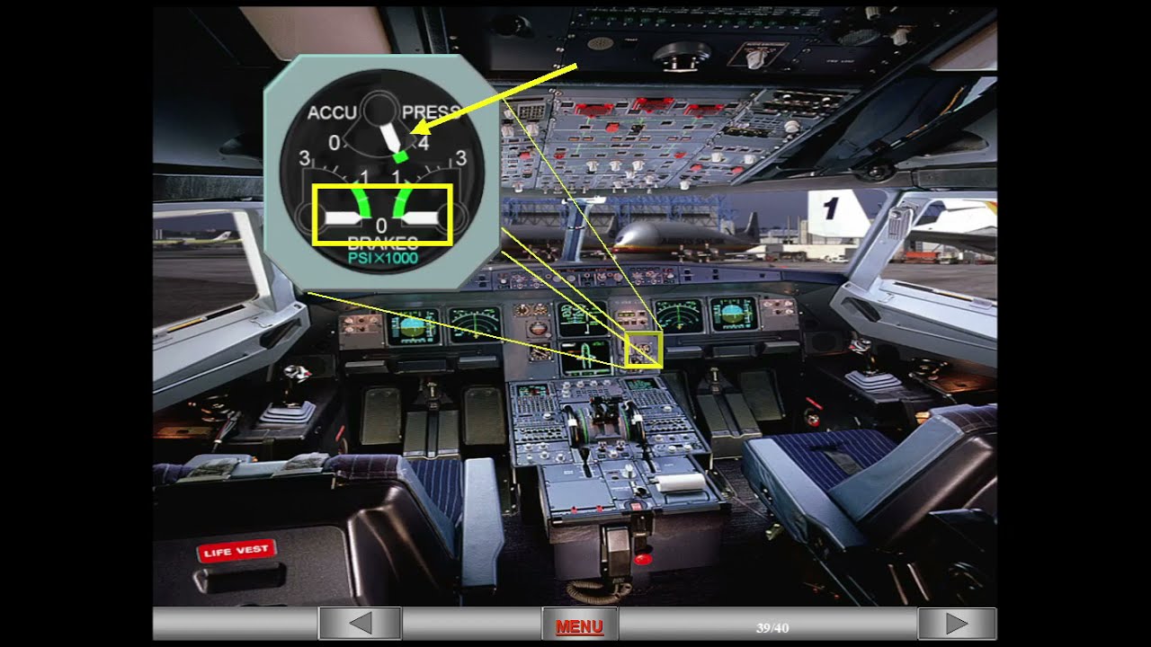 A320 - Landing Gear, Brakes, and Nosewheel Steering (System Description) PART 1