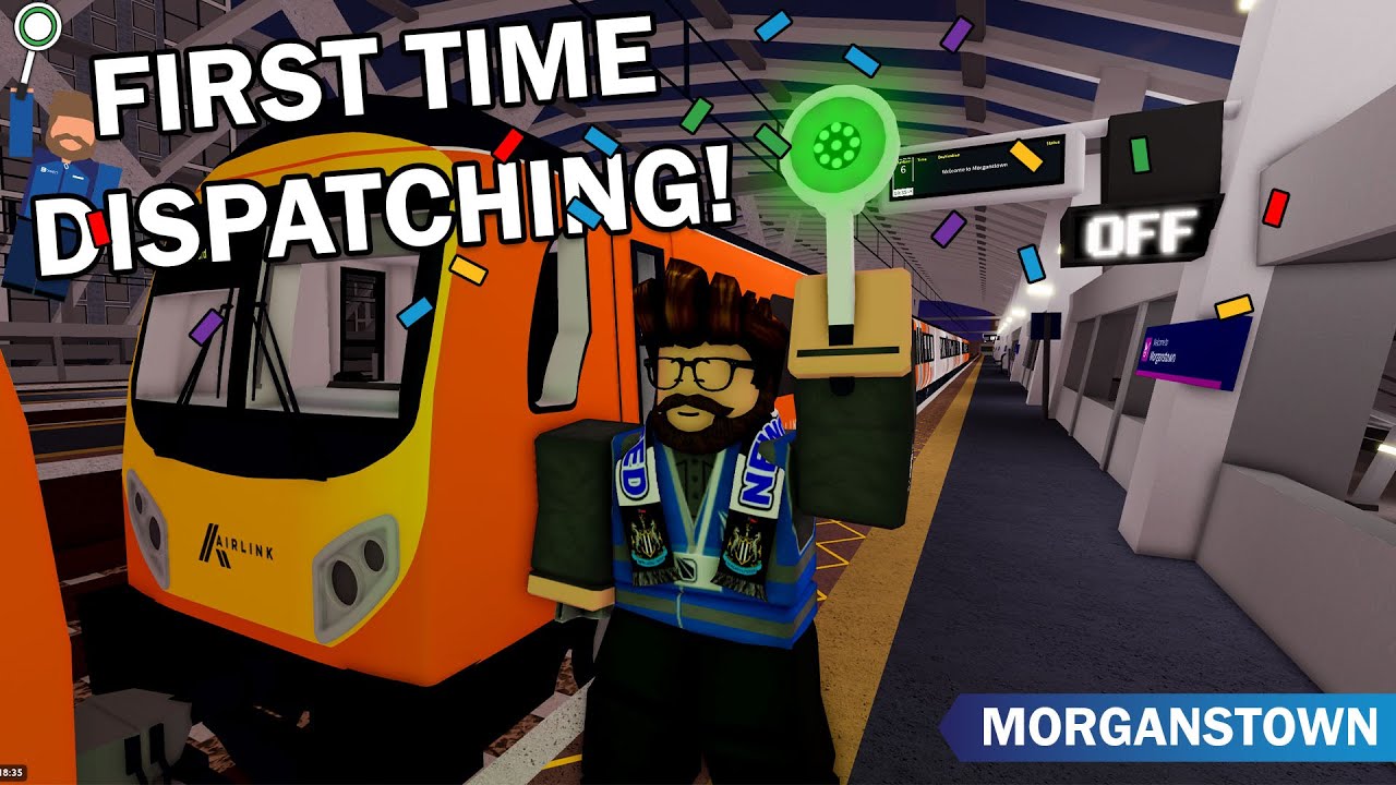 MY FIRST TIME DISPATCHING! - Dispatching Trains at Morganstown (SCR) | Roblox
