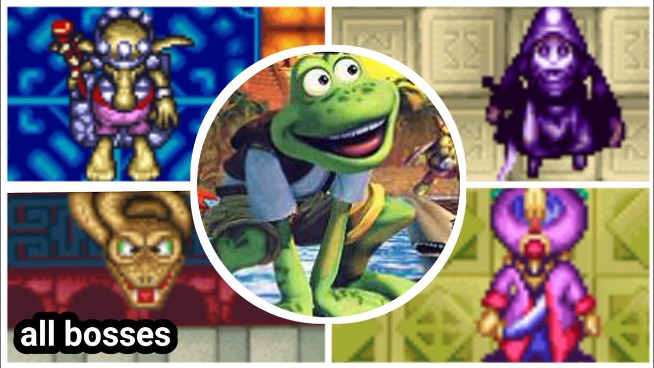 Frogger's Adventures Temple of the Frog - all bosses + ending