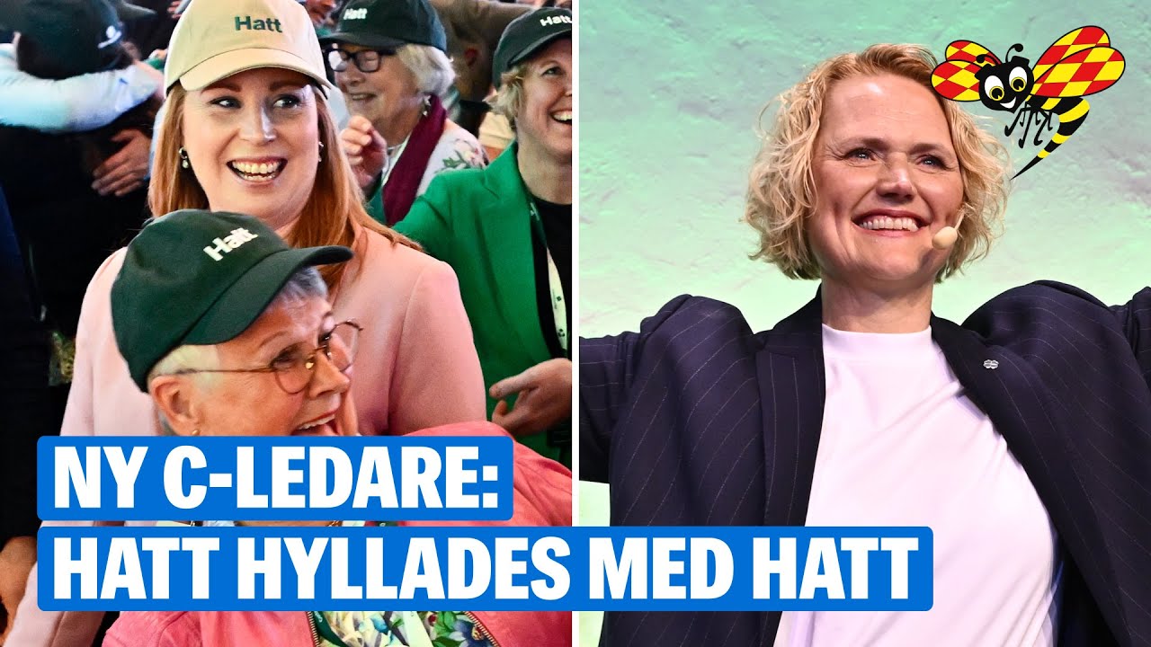 Anna-Karin Hatt vald till ny C-ledare &ndash; hyllades med hattar