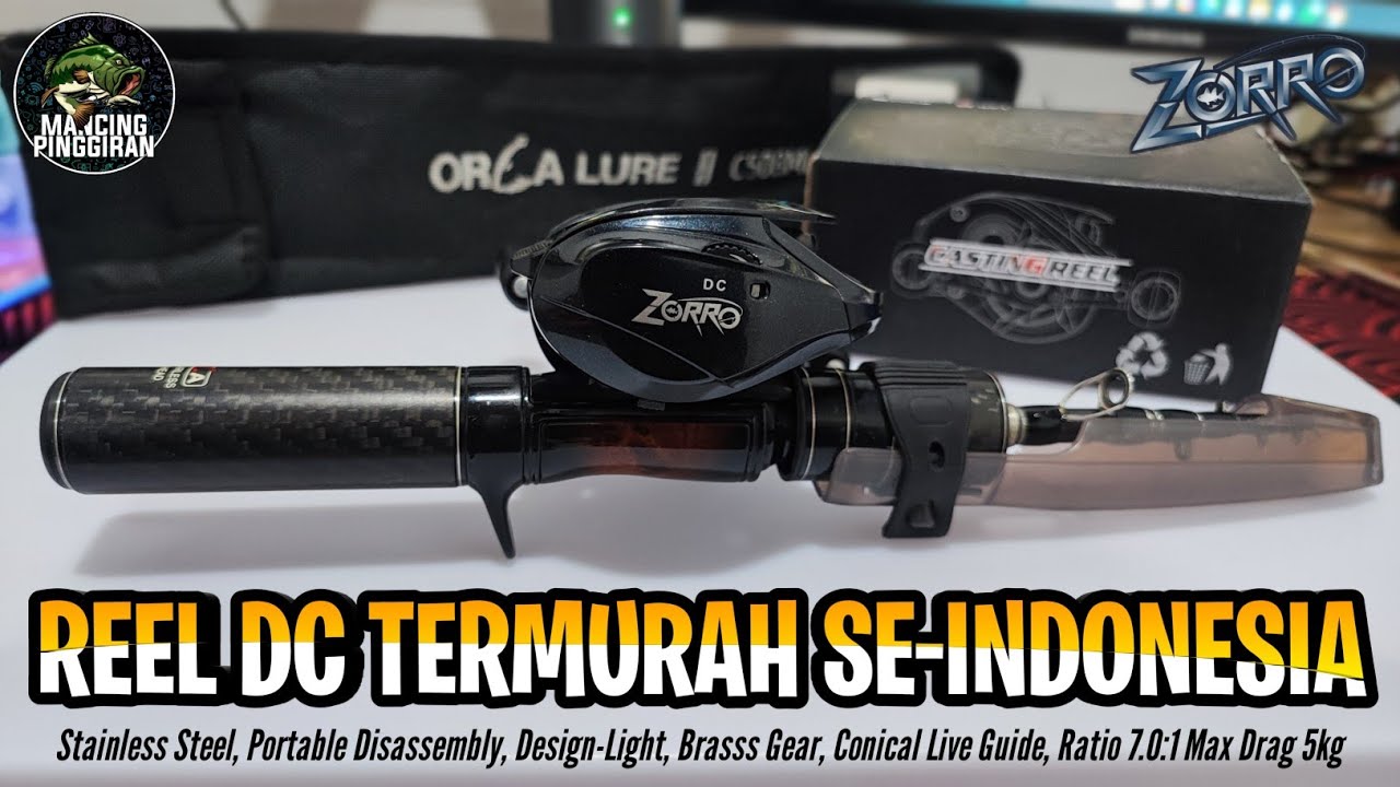 ZORRO DC !! REEL DC TERMURAH SE-INDONESIA - SUARA ZINKNYA NYARING & LONGCAST PARAH
