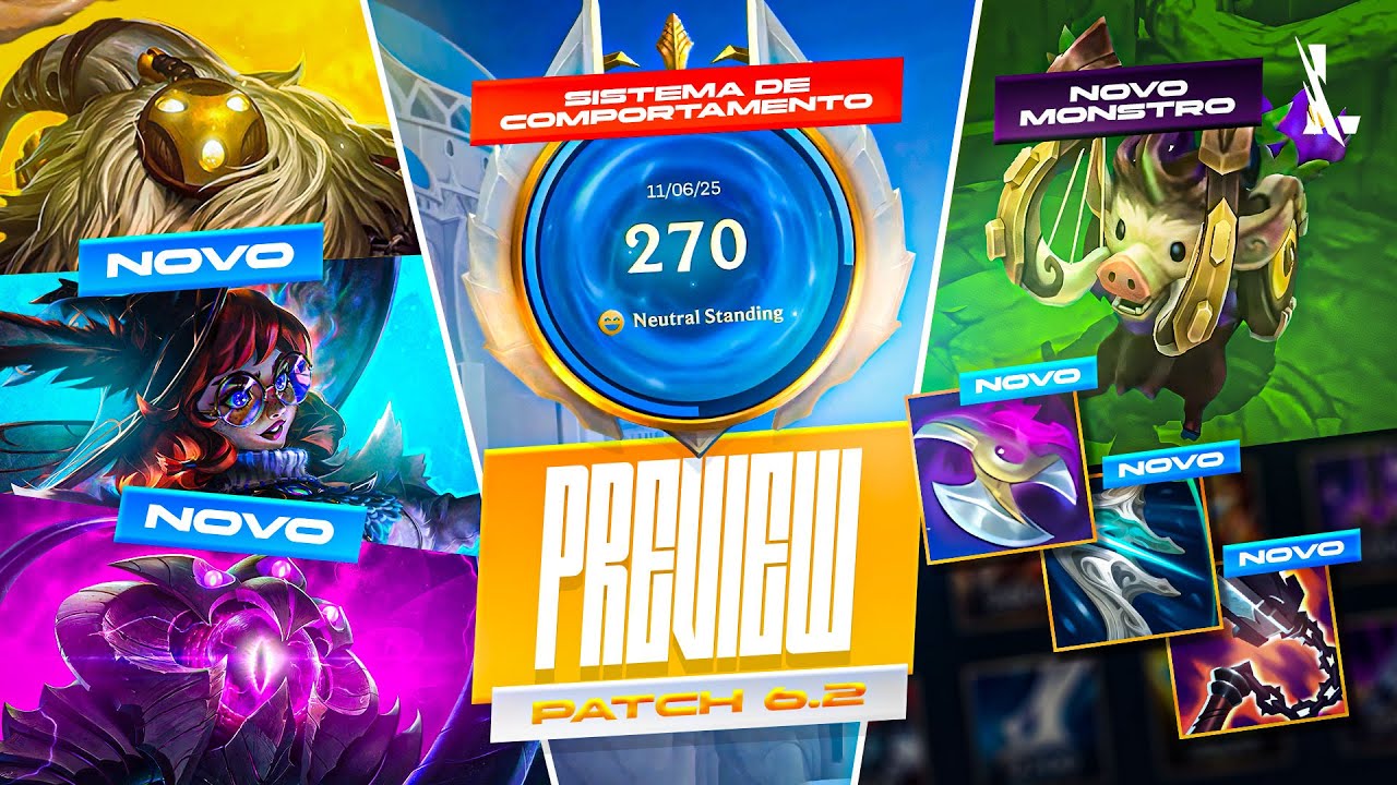 SISTEMA DE PUNI&Ccedil;&Atilde;O, NOVOS CAMPE&Otilde;ES E ITENS! REACT DO PATCH PREVIEW 6.2 | LoL Wild Rift