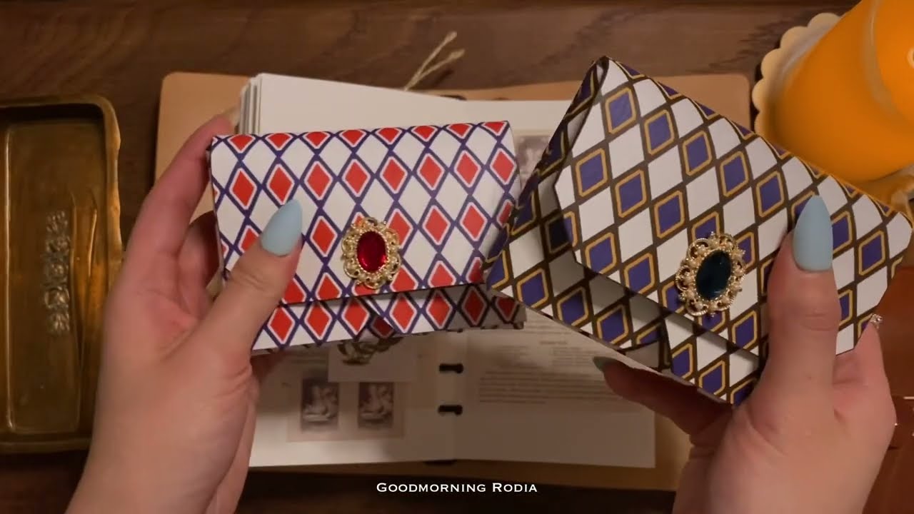 Оформление дневника на старинном столе | Старинный журнал | АСМР