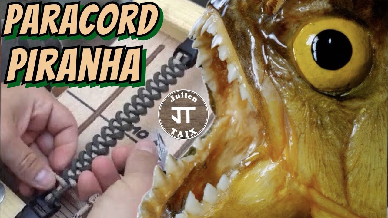 Paracorde : Tressage Piranha / Shark jaw bone