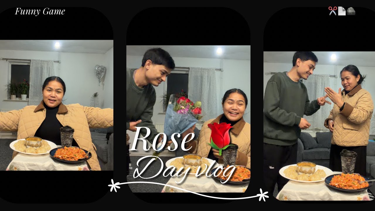  Scissors paper Rock Game Khelda Budako Rose 🌹Surprise 🤭❤️#geetapunmagar 