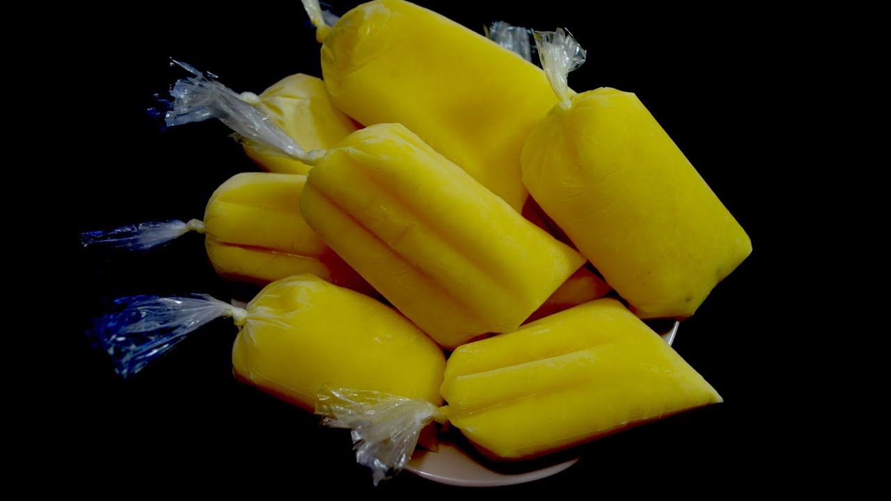 Helados de piña con leche