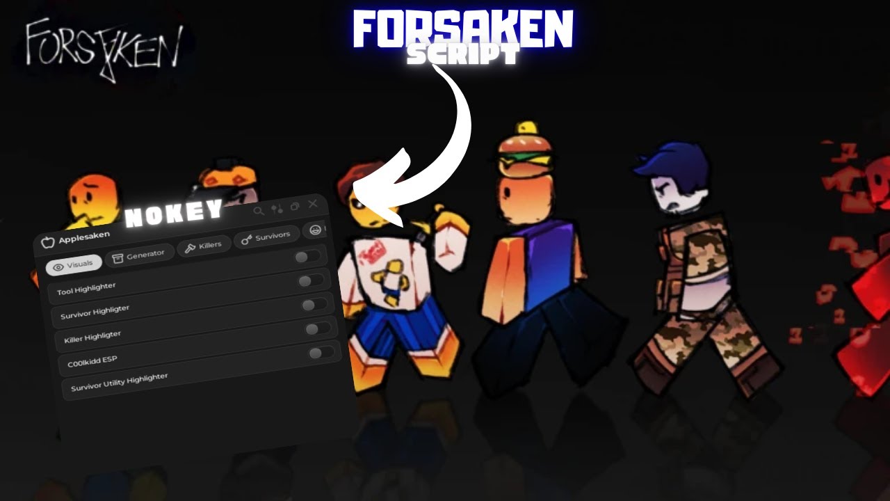 [NEW] Forsaken Script | *NO KEY* | Invisible, Infninite Sprint, Auto Generator & MORE