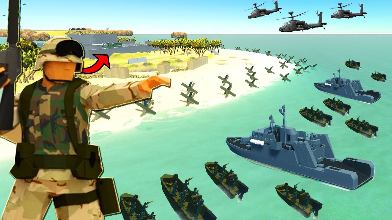 Elite FORTRESS ISLAND Under Siege Invasion! - Ravenfield