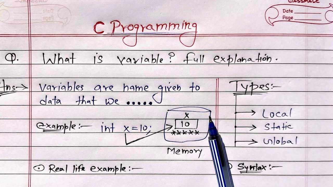 C Variables | What is Variable? Full Explanation | Learn Coding
