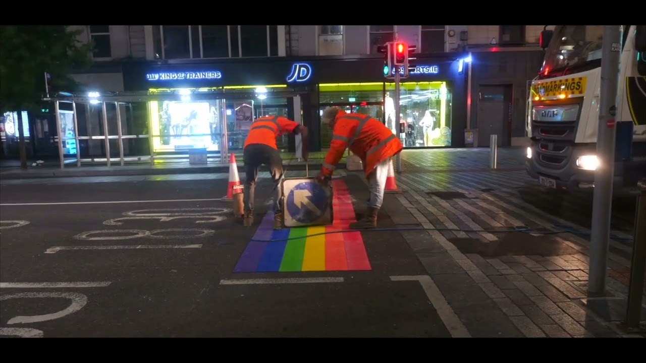 Rainbow Crosswalk Cork City