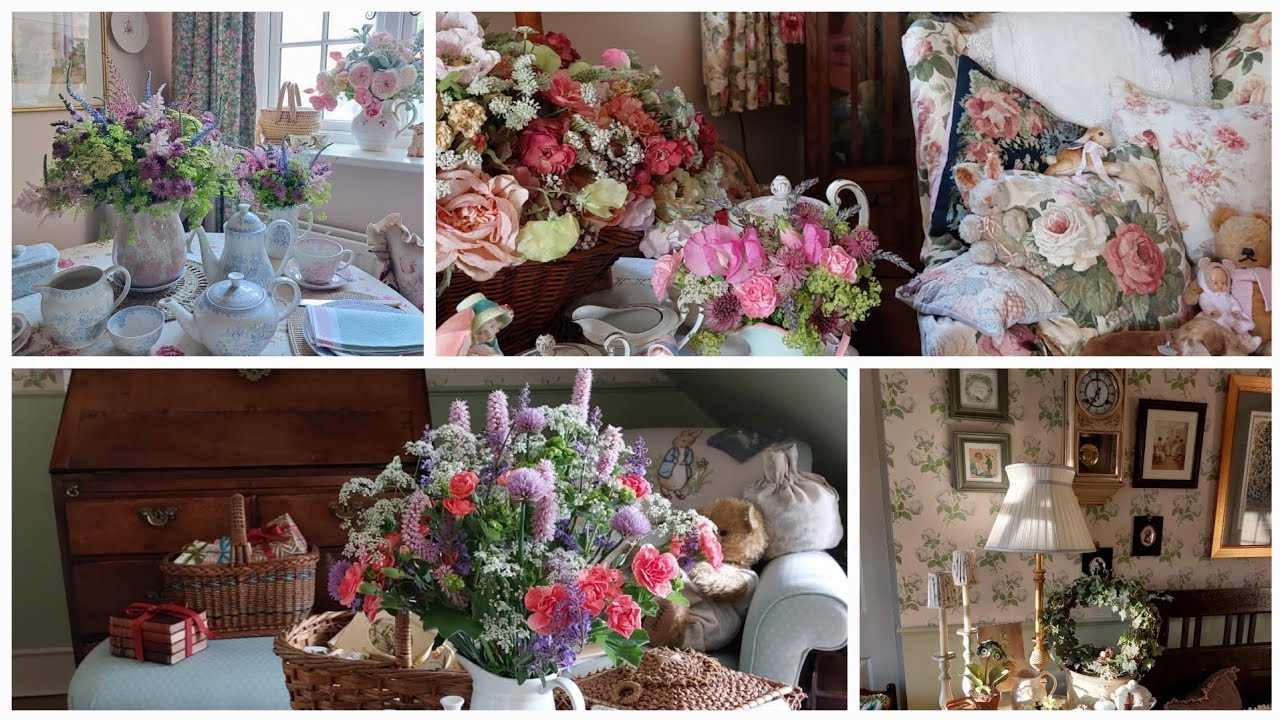 Home tour downstairs in our English Country Cottage