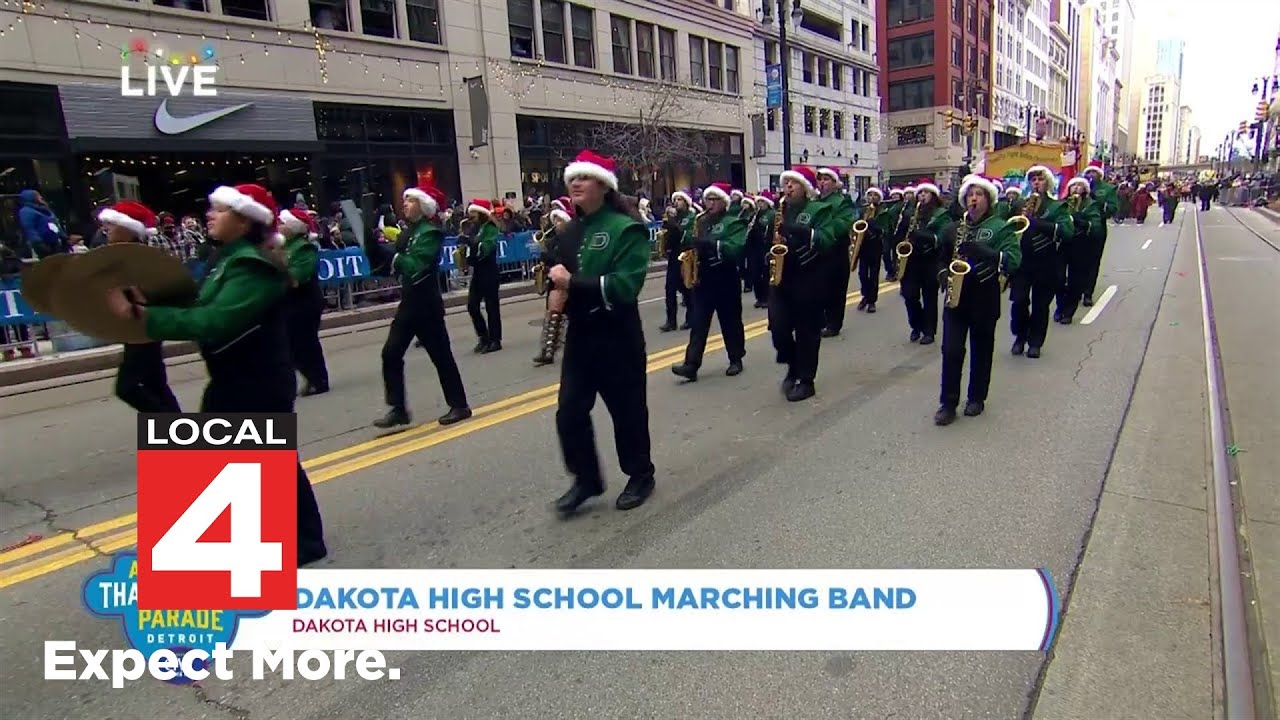 Dakota High School Marching Band performs at America's Thanksgiving Parade