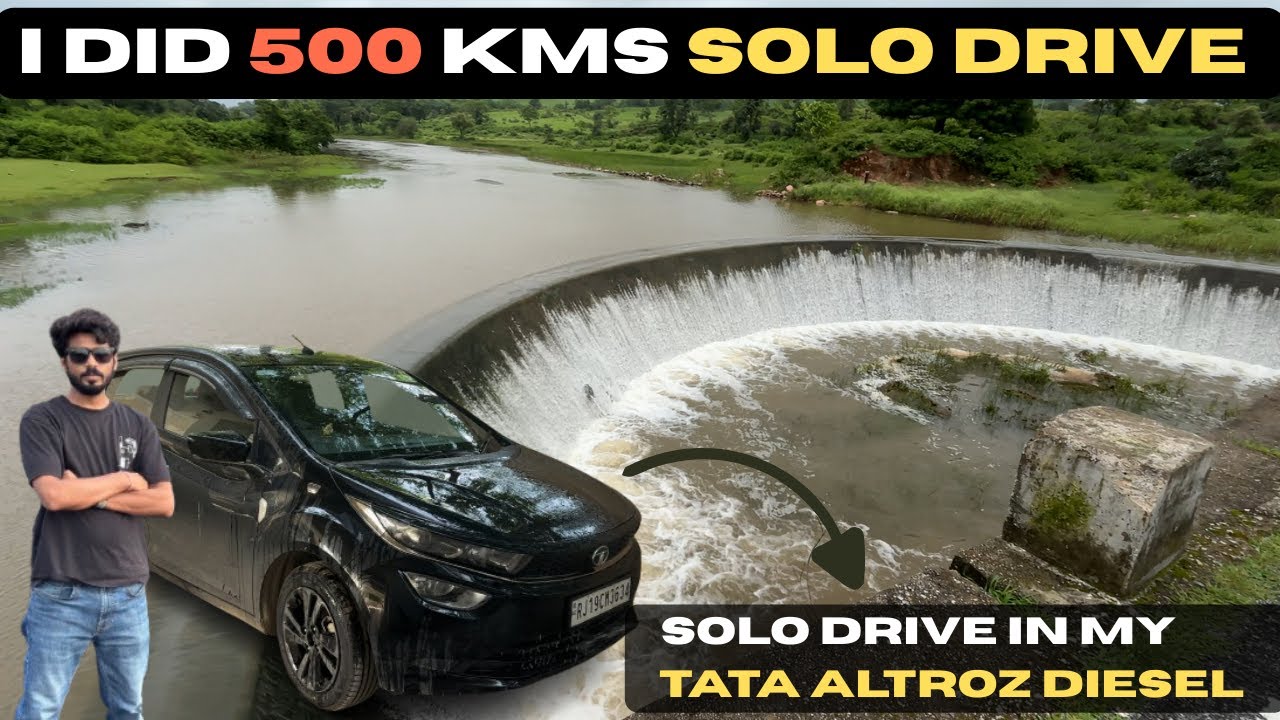 I did a 500+ kms solo drive with tata altroz diesel 🔥| got 18+ kmpl