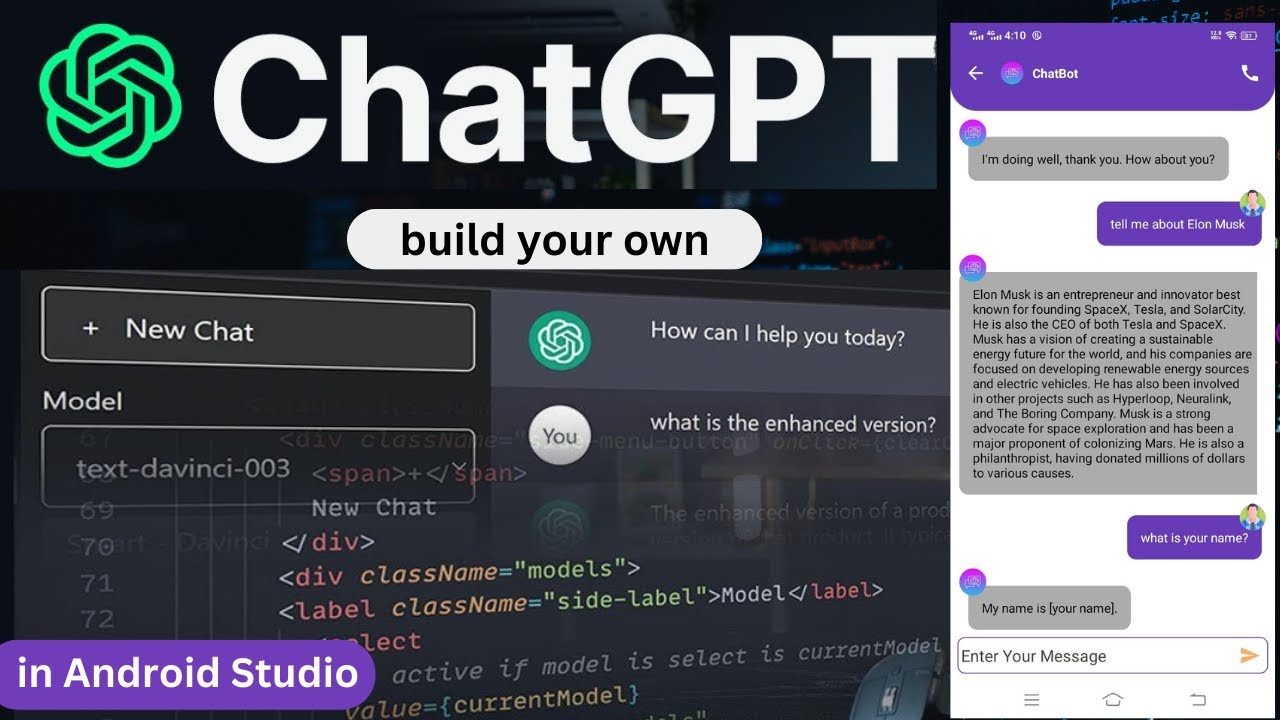 Build ChatGPT App in Android Studio | Create ChatGPT Android App | Full Tutorial