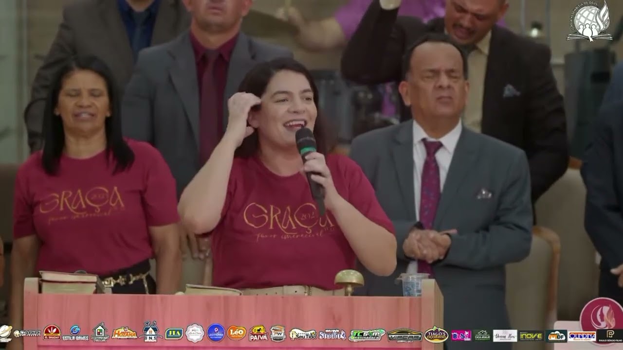  A GLÓRIA DE DEUS TOMOU CONTA | Aline Campos e Banda – AD Monteiro PB