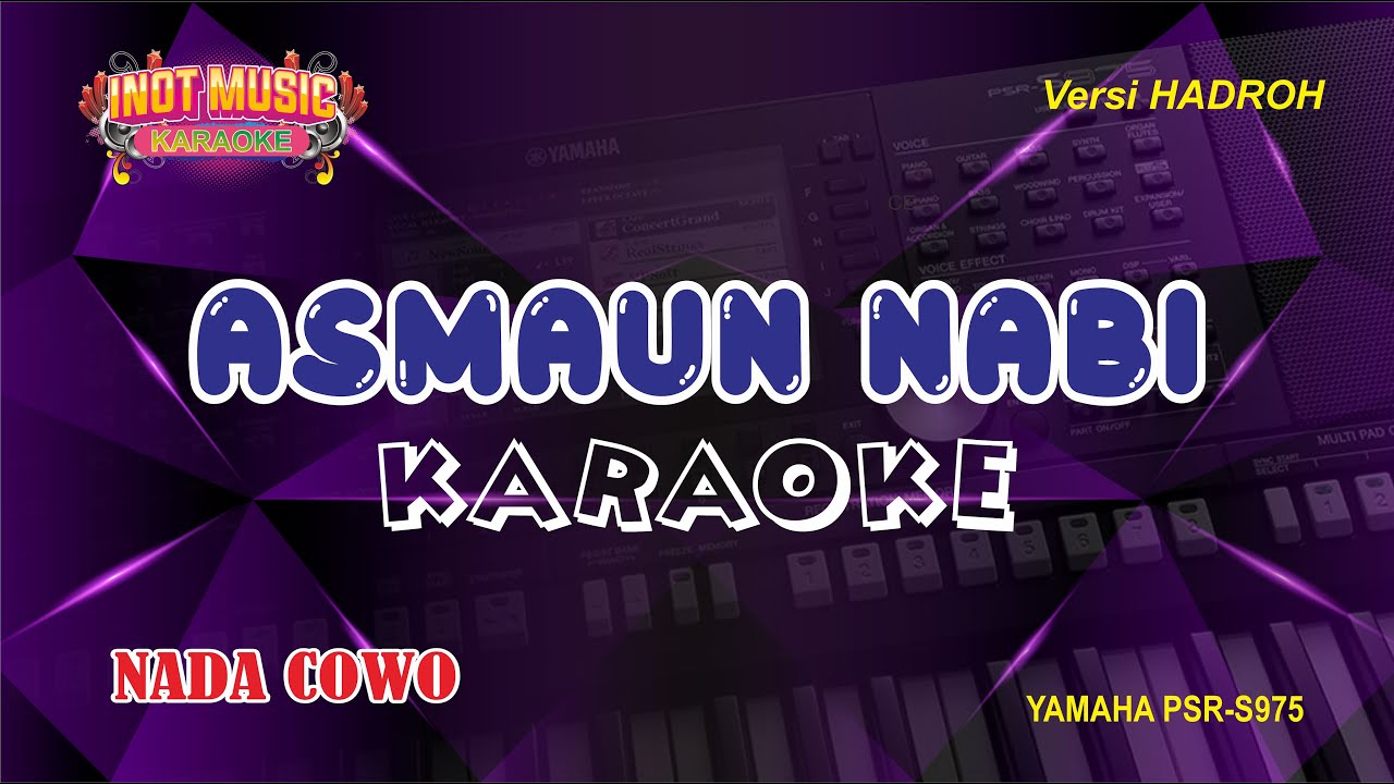 ASMAUN NABI - KARAOKE (NADA COWO)