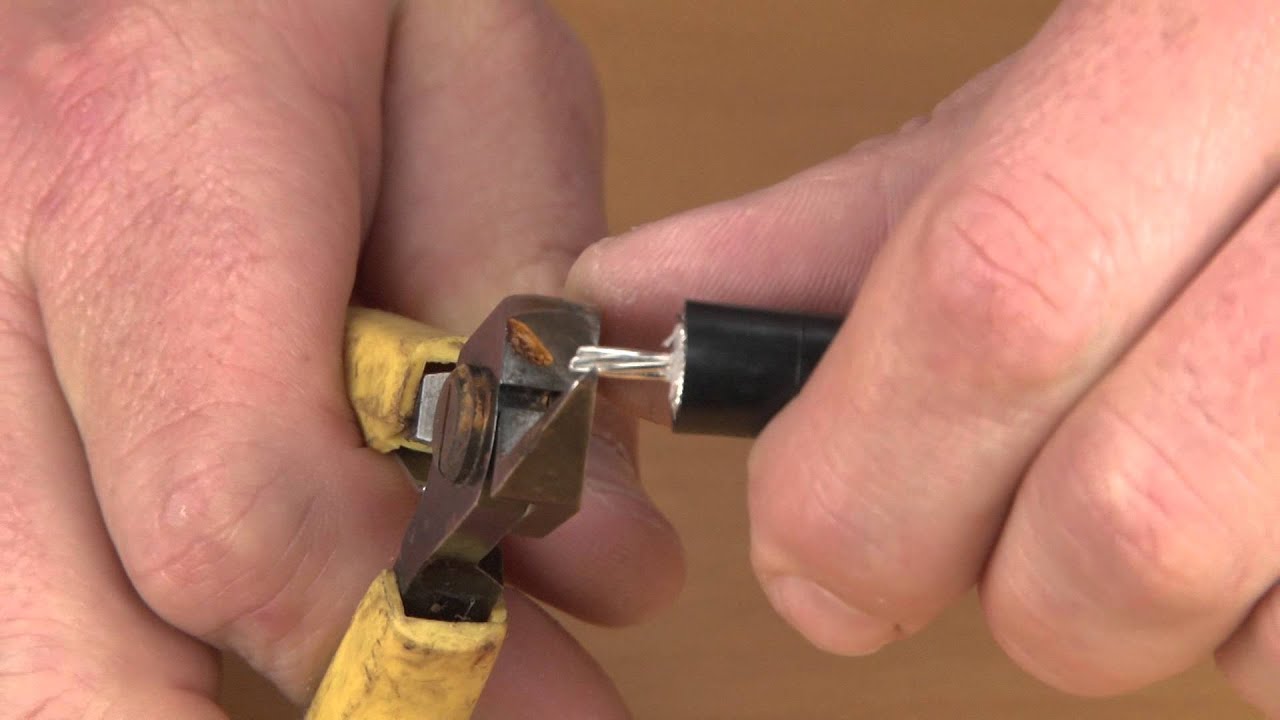 N Type connector termination on RG-214 coax cable
