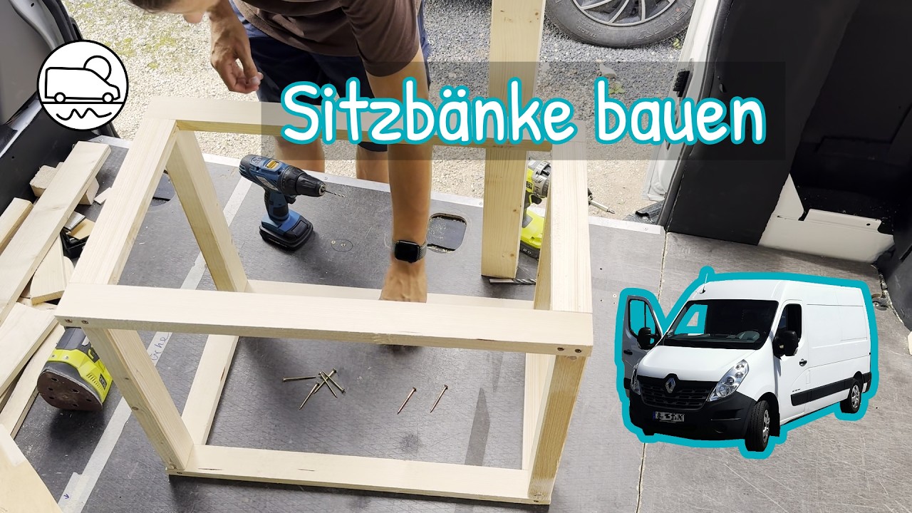 Sitzbank bauen mit Staufach für unseren Campervan-Ausbau