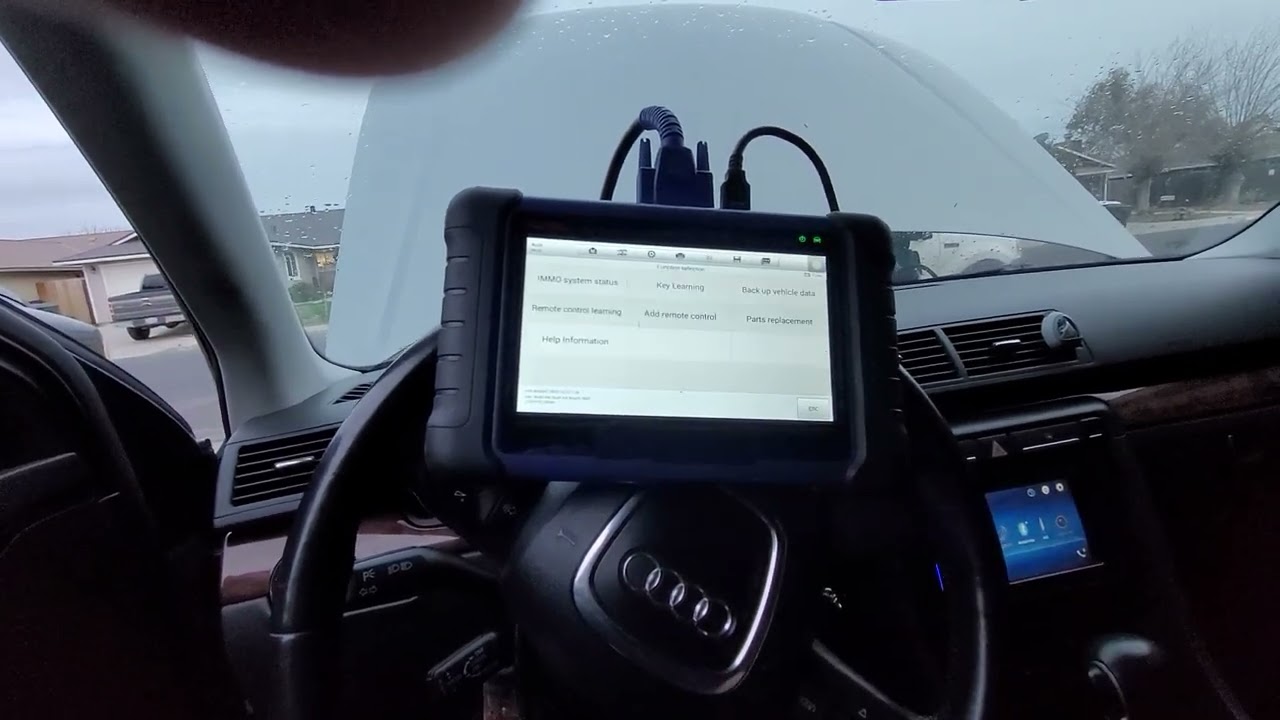 2007 audi a4 key programming(keyed ignition) via autel 508