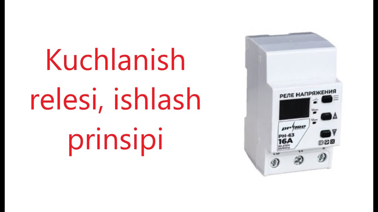 98-dars: Kuchlanish relesi
