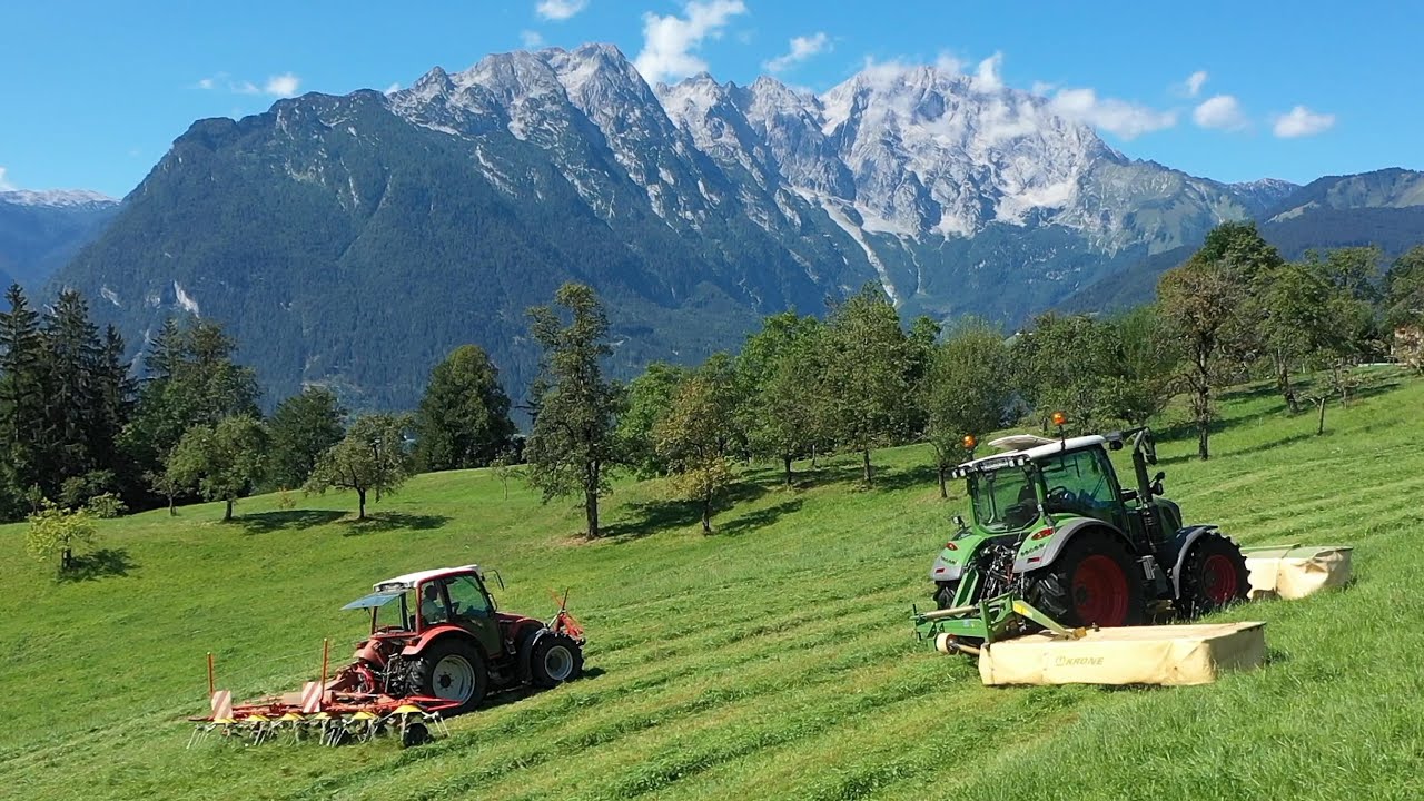 Fendt 313 Vario s4 Testeinsatz | Mähen, Gülleausbringung, Pressen | silieren Heuernte | Krone McHale