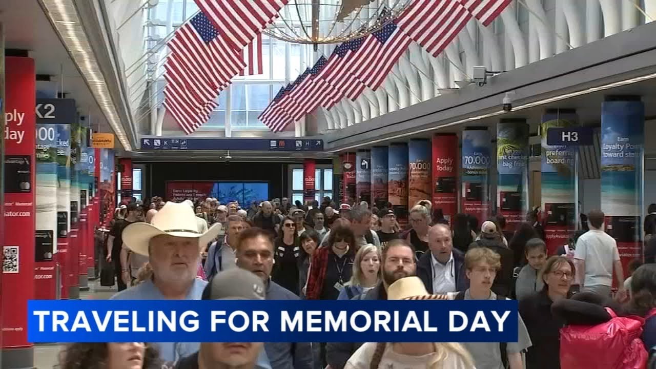 Memorial Day weekend travelers pack Chicago roads, O'Hare and Midway airports