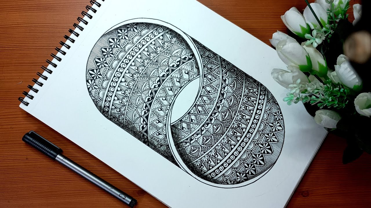 Amazing Circle 3D Mandala | Mandala art for Beginners #drawing #mandala #trending #art #orbit