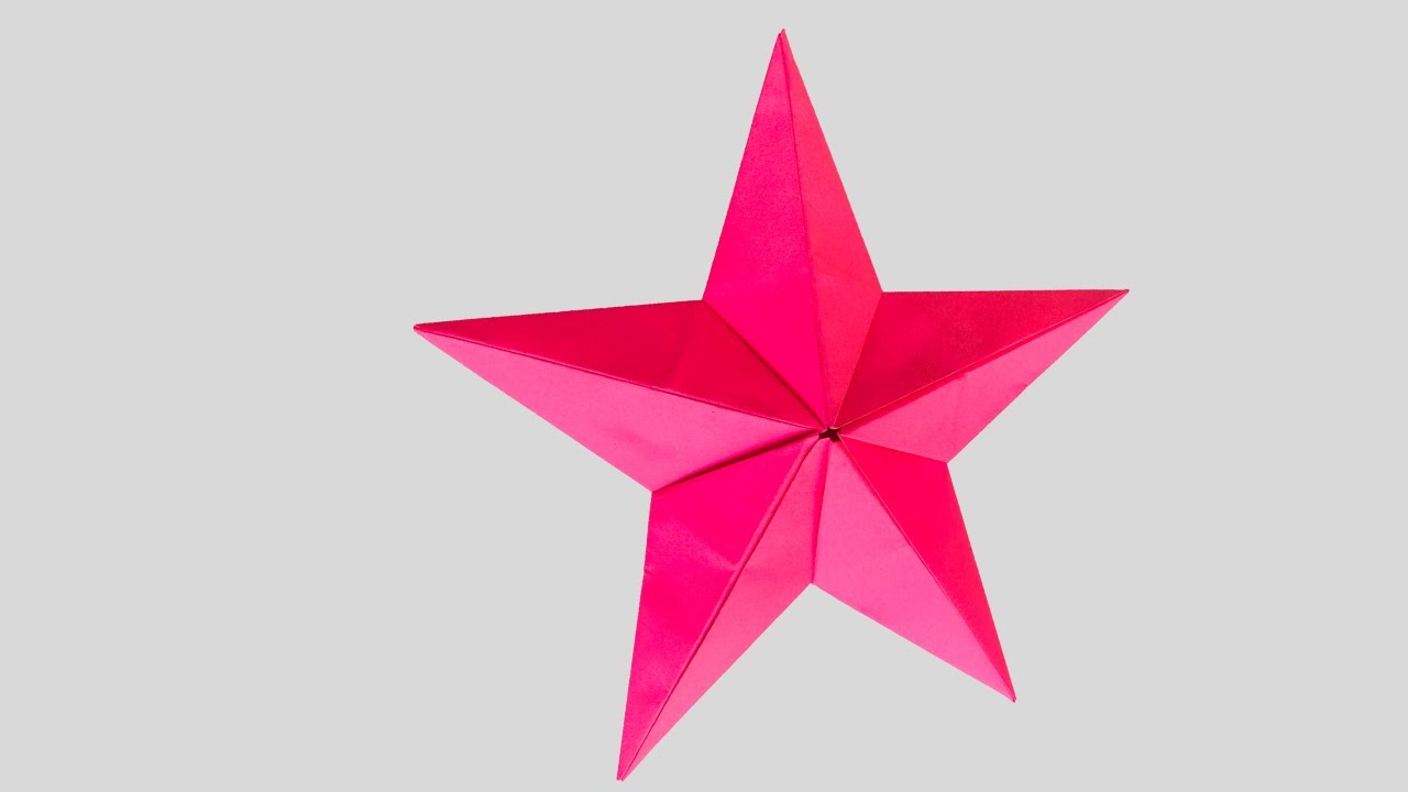 origami 3D paper star for all kids