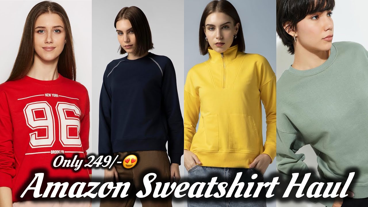 Women's Sweatshirt Amazon Haul 2026 | Dusty Palette