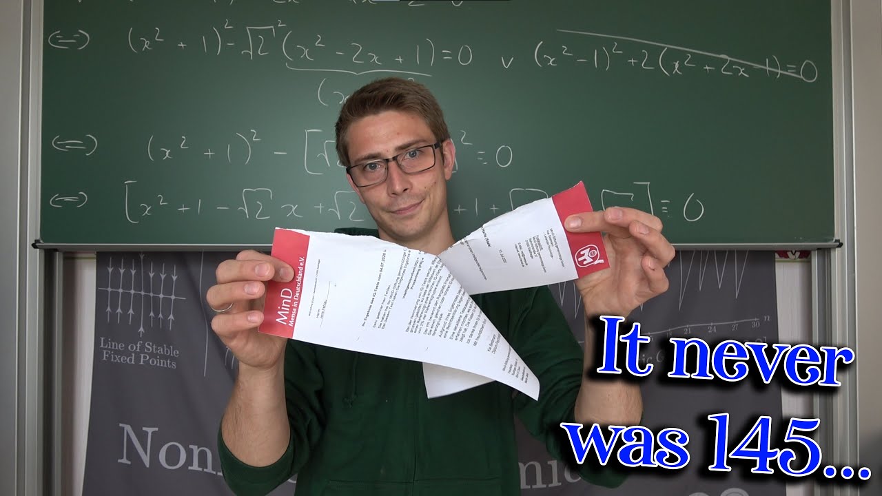 Mensa told me to Delete my IQ Video... - My IQ is Not 145 - Reasons + Legal Consequences?