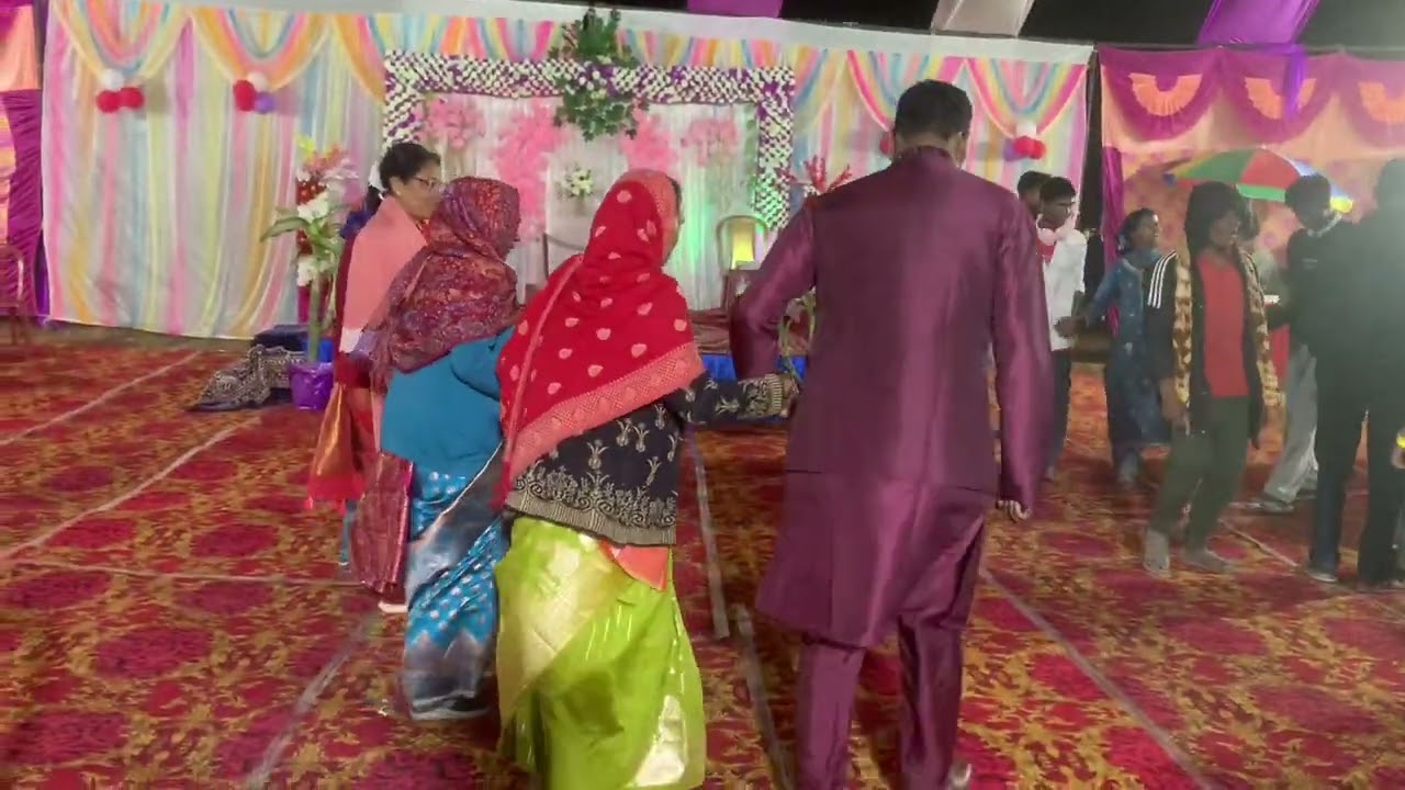 Jharkhandi  dance after marriage reception 