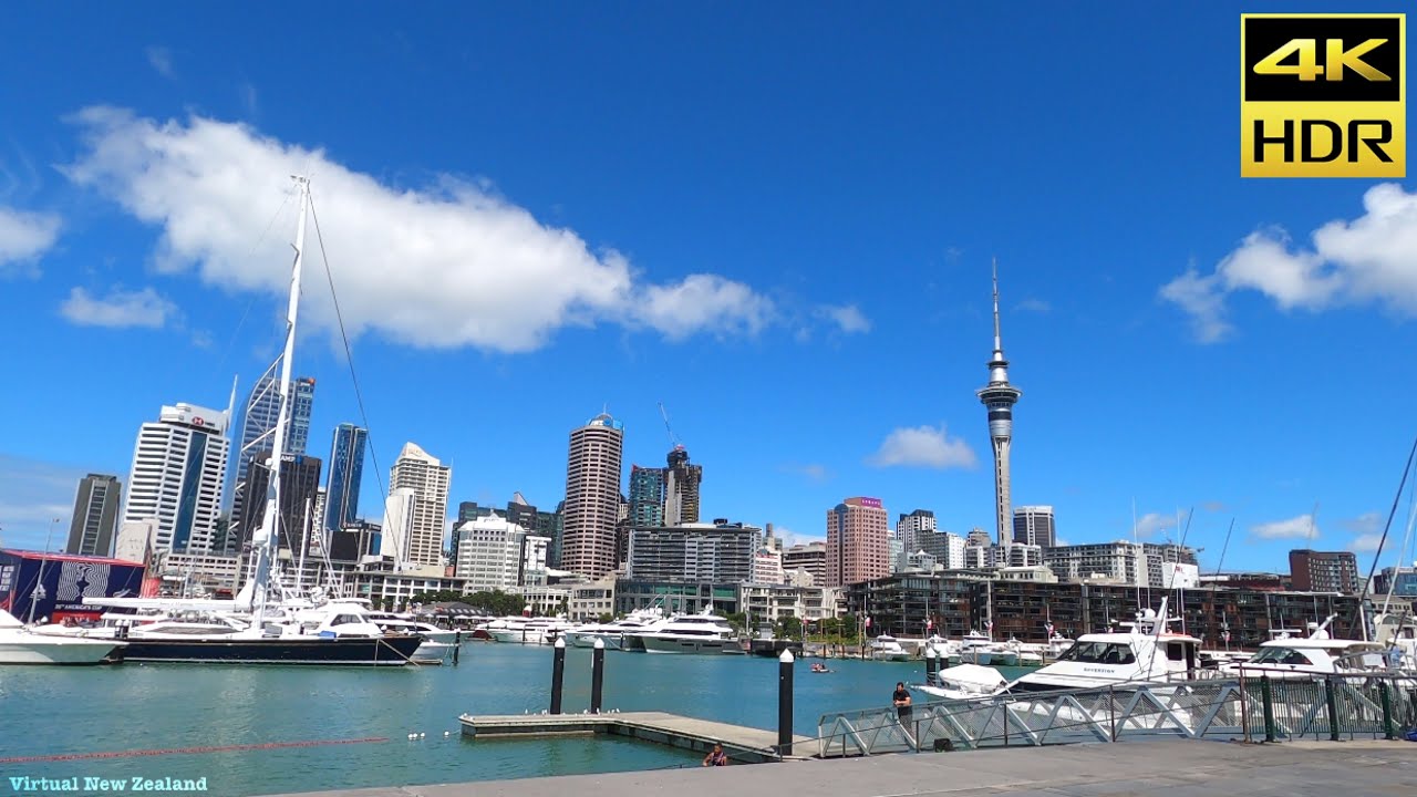 【4K HDR】Walk Tour Auckland City New Zealand!