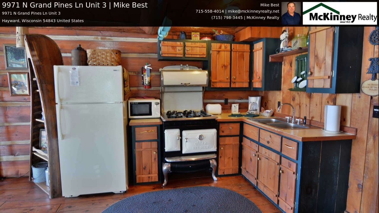 Round Lake, Hayward, Wisconsin Cabin for Sale | 9971 N Grand Pines Ln Unit 3 | Mike Best