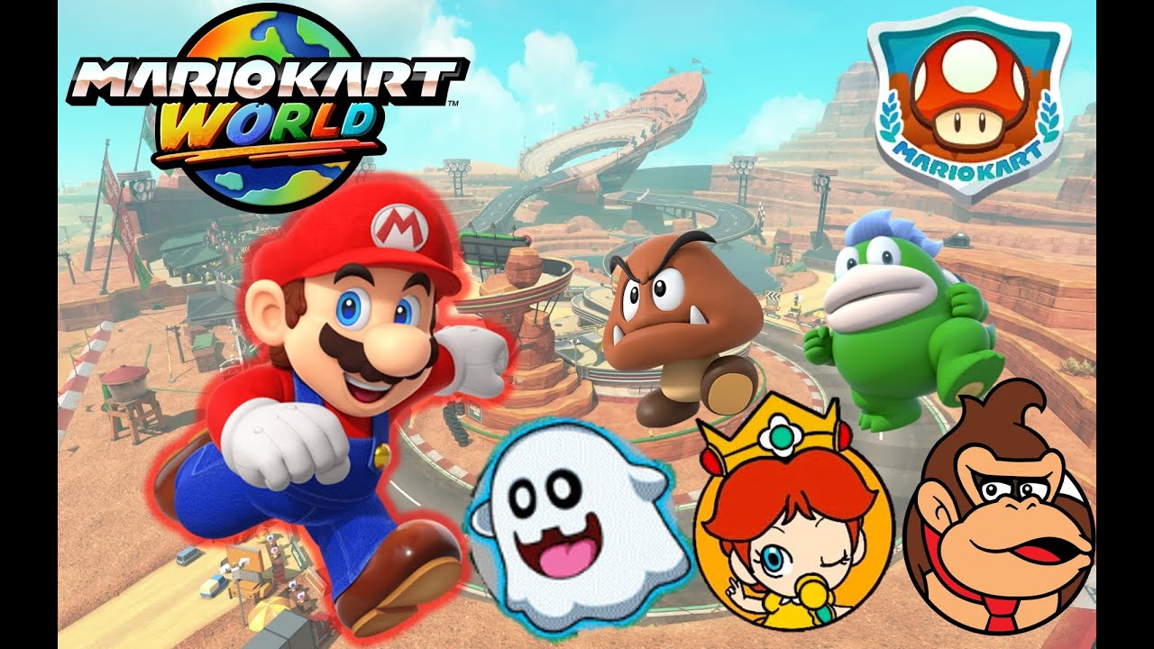 Mario Kart World - 100cc Mushroom Cup - Mario Gameplay
