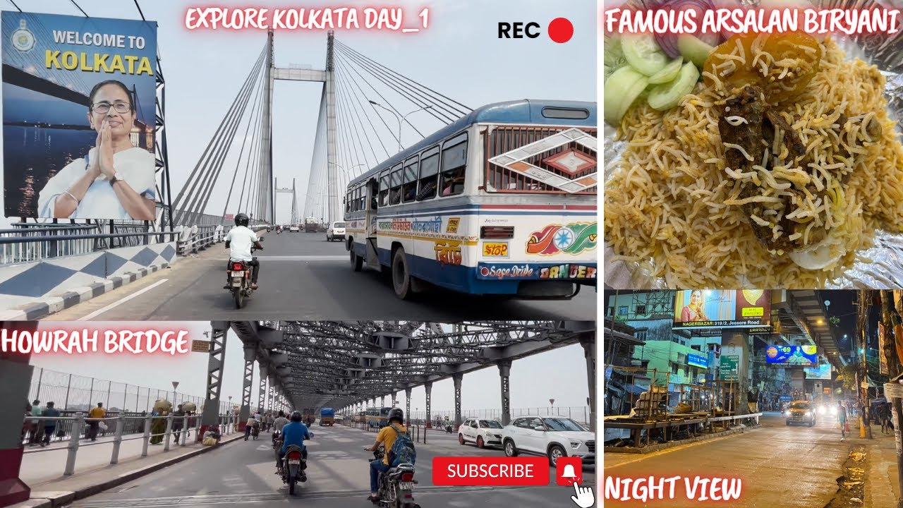 Arsalan Biryani Kolkata 😋 | Howrah Bridge Motovlog 🏍️📸 | Kolkata Mein Ghum Ke Mazza Aagaya 🥰