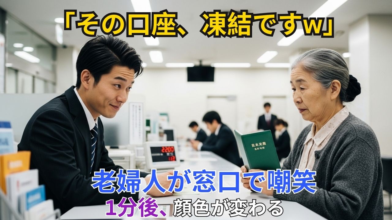 【スカッと】「その口座、凍結ですw」冷笑された老婦人。1分ごとに100億が消える【シニア】