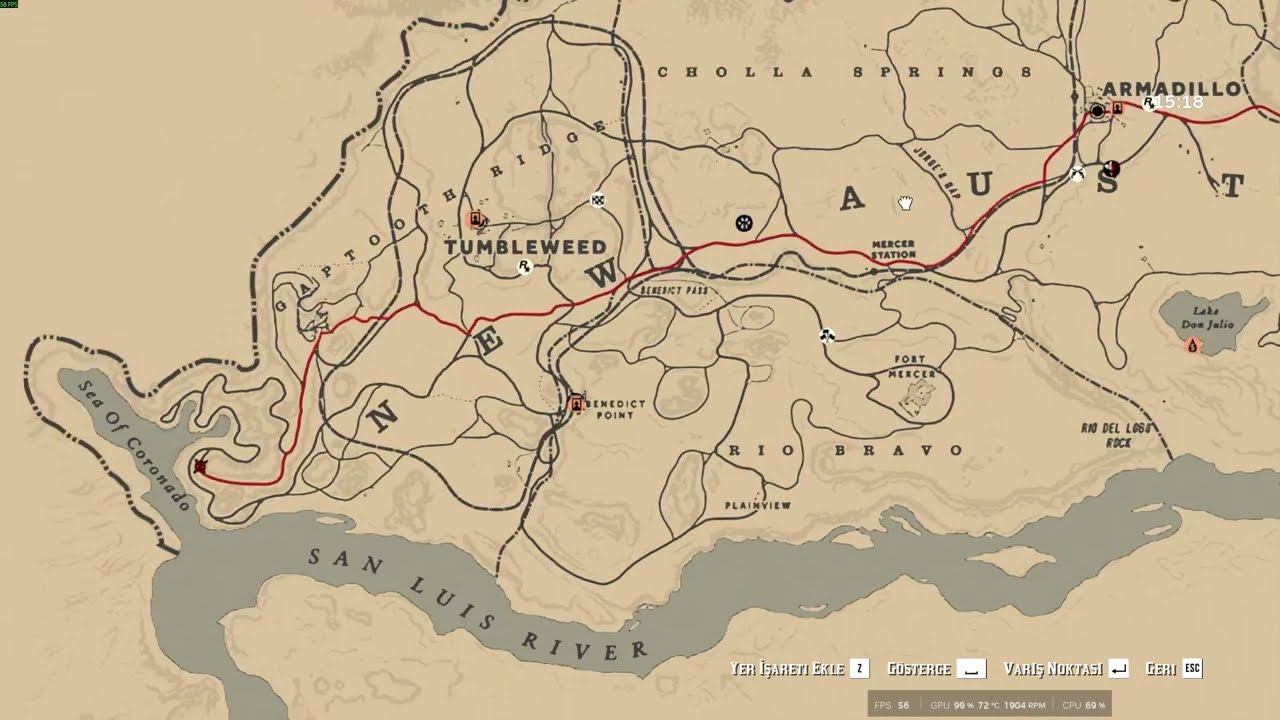 Haritanın Başından Sonuna Kadar Koştum | Red Dead Online