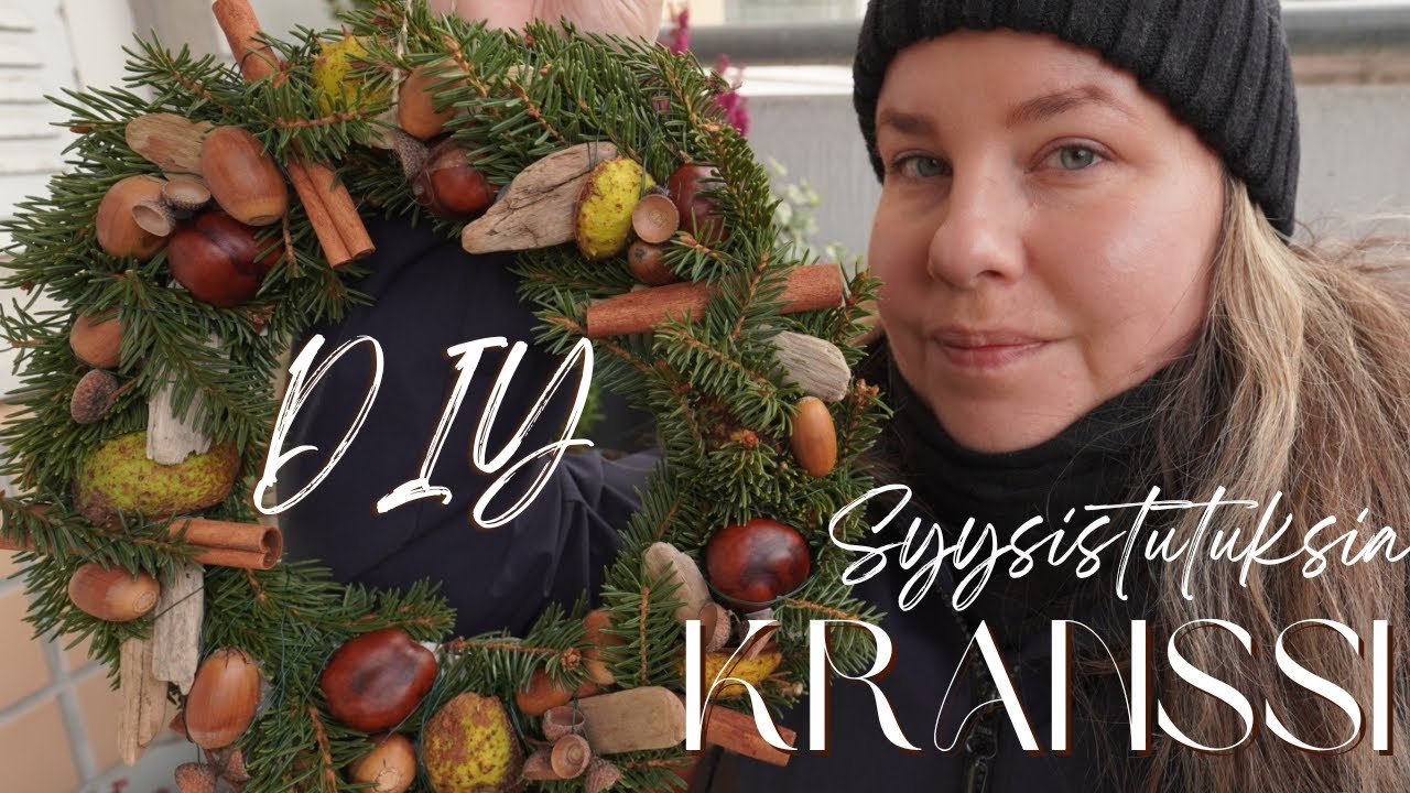 Diy tehdään kranssi eurolla! Uudet parveke istutukset Tokmannista ja Rosariumista