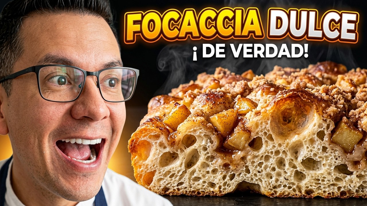 MEJORÉ la Focaccia haciéndola DIULCE Y SUPER ADICTIVA!
