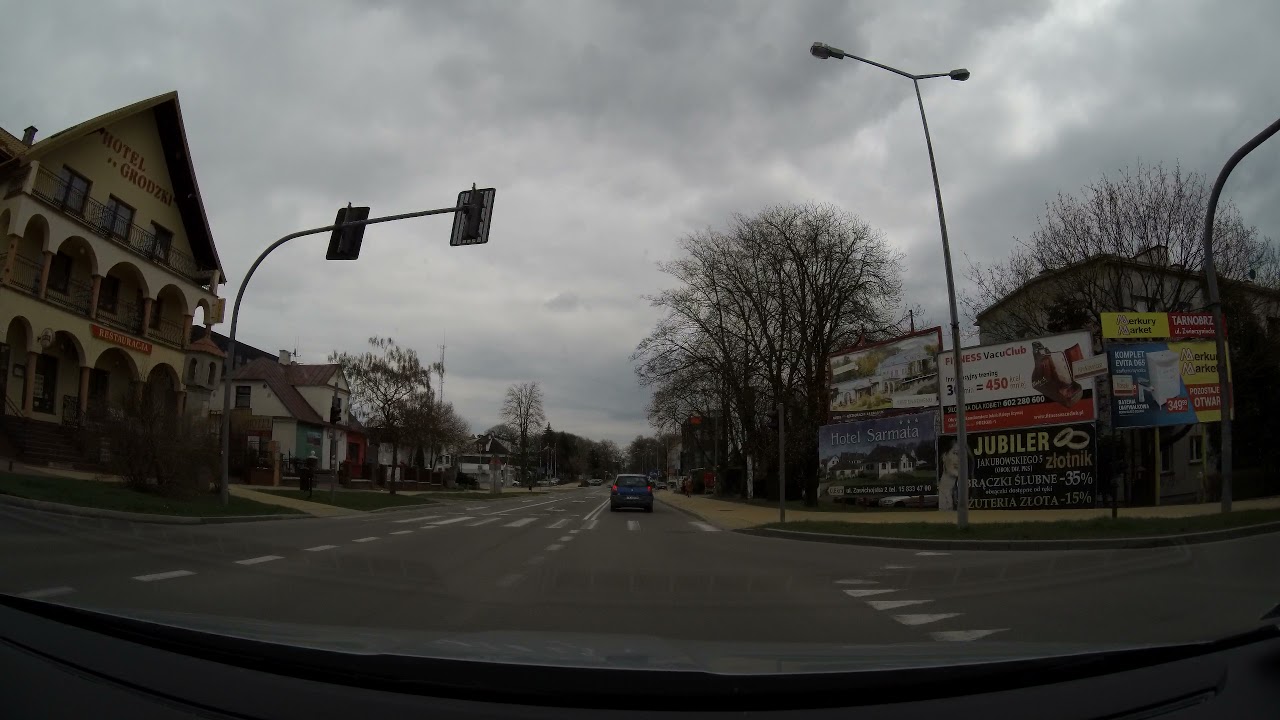 4k jazda samochodem po Sandomierzu ---  driving Sandomierz PL