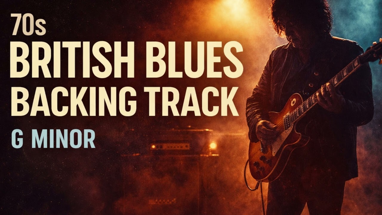 🔥 70s British Blues Explosion Backing Track in G Minor | Slow, Emotional Guitar Jam Track