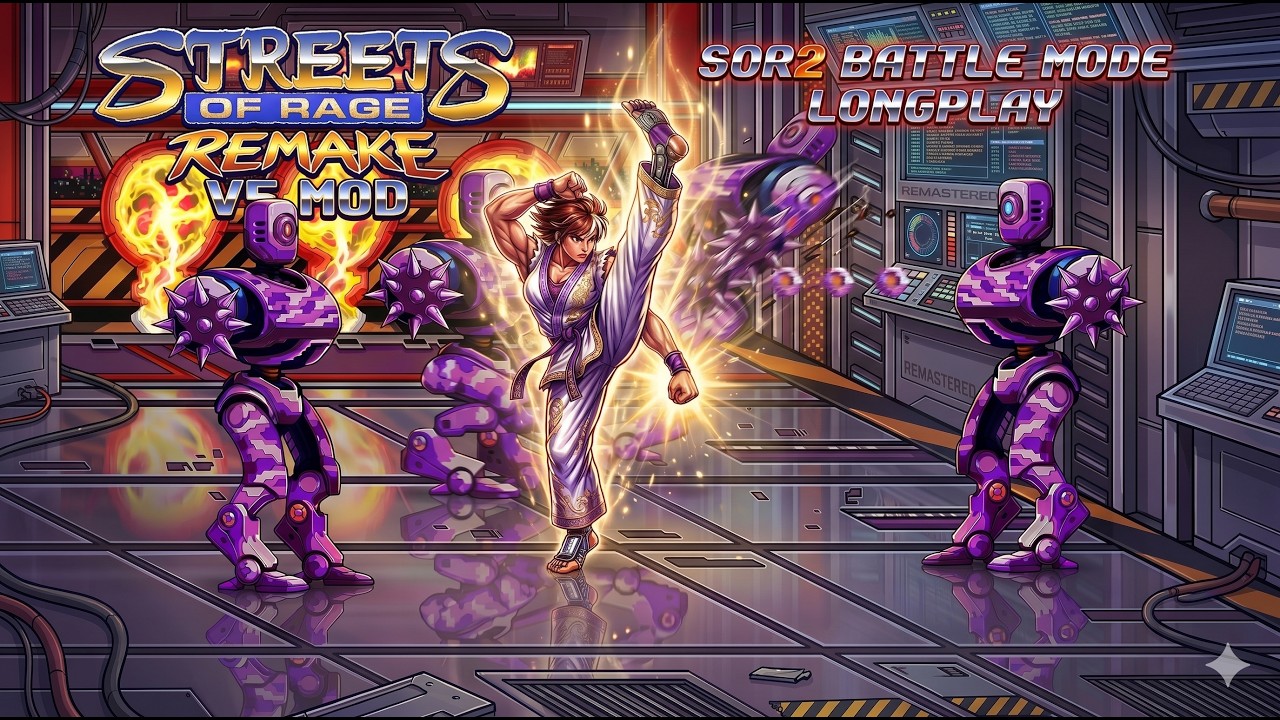 Streets Of Rage Remake V5 MOD SOR2 Battle Mode Longplay