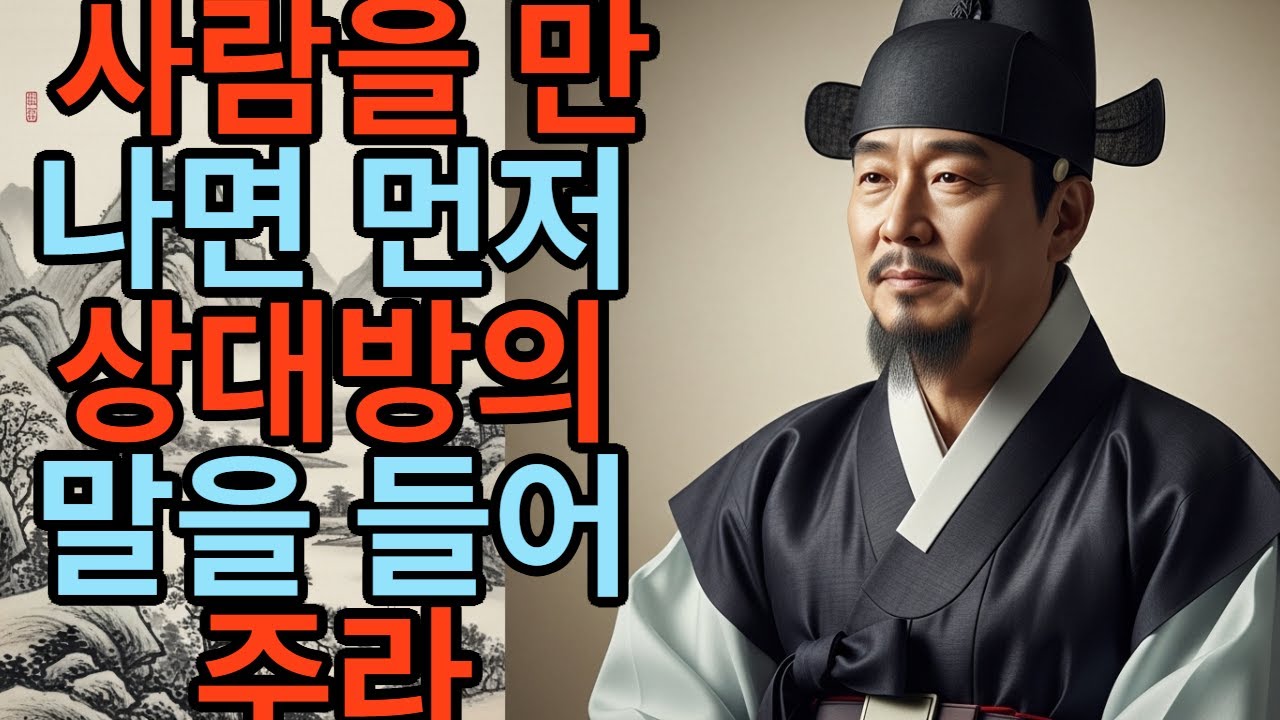 사람을 만나면 먼저 들어 주라 #시니어 # 인간관계   인간관계에 성공 하는 방법