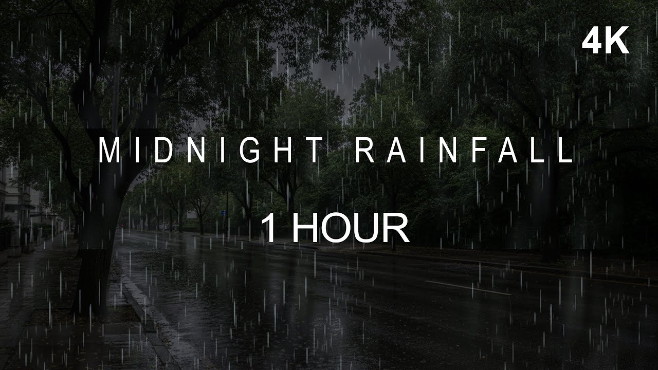 ⛈️ Rain Ambience Sounds | Night Relief for Insomnia | 1 Hour