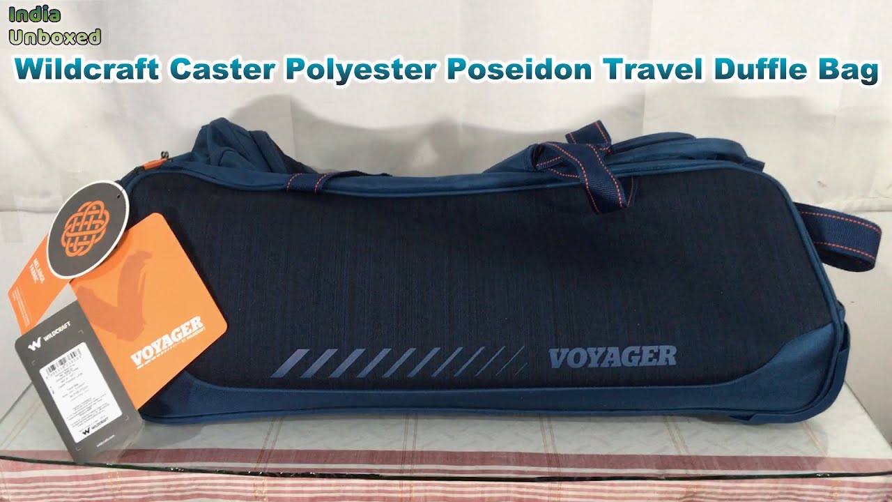 Wildcraft Caster Polyester Poseidon Travel Duffle Bag#indiaunboxed