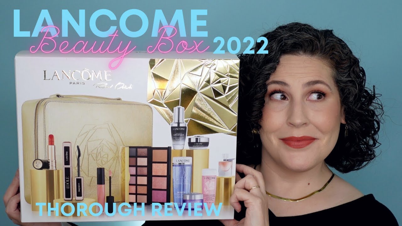 Lancome Holiday Beauty Box 2022 - Thorough Review and Try On - Is It Worth It?